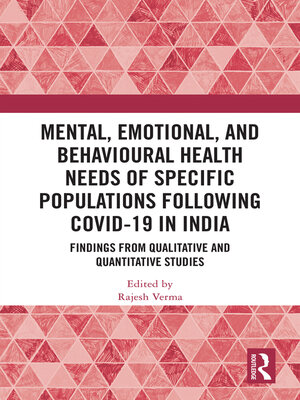 cover image of Mental, Emotional, and Behavioural Health Needs of Specific Populations following COVID-19 in India